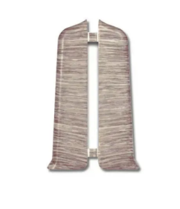 Заглушка для плинтуса Идеал Деконика 70мм (2шт), Дуб снежный