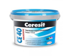 Затирка эластичная водоотталк. противогрибк. Ceresit СЕ 40/2 тёмно-коричневая № 58, 2 кг