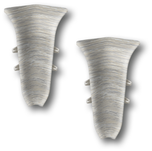 Угол внутренний для плинтуса 55мм "Идеал Классик" (2шт. во флоупак), 253 Ясень серый