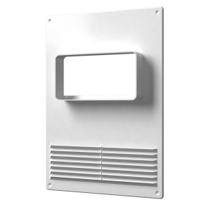 Площадка торцевая горизонтальная пластиковая с решеткой 180х250 фланец 60х120, 612ПТГР