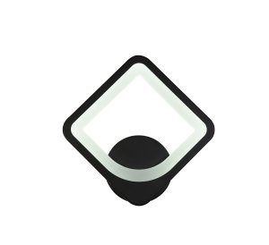 Светильник настенный светодиодный Decor 2005-1 25 Вт, D220 мм, черный