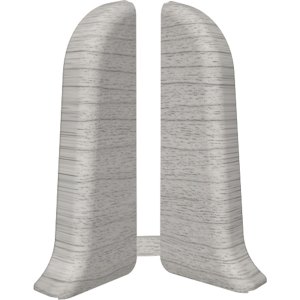 Заглушка для плинтуса Лексида 55мм (2шт), Ясень серый 253