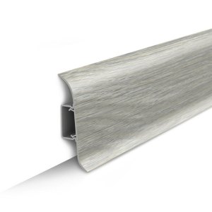 Плинтус напольный 55мм 2,2м "Идеал Классик", 253 Ясень серый