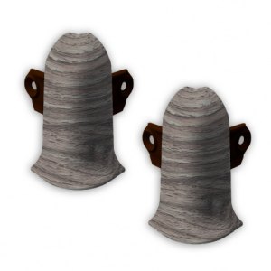 Угол наружный Лексида с крепежом 55мм Дуб пепельный 210 2шт